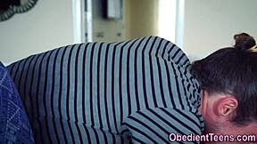 hard fucked teen whore sucks fat pole!