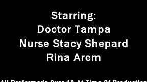 behind scenes at dr tampa's clinic, rina arem gets face fucked