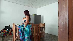 Young 18+ latina maid spreads her pretty pussy for uncle in homemade taboo, sexy and cute.