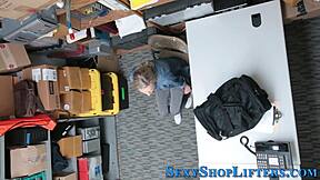 Caught shoplifting? Cummed!