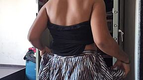 desi maid fucked by boss while cleaning cupboard 😈