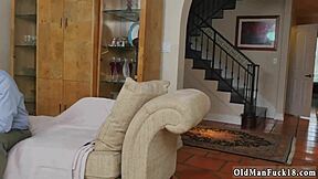 Teen Blonde in Bikini Earns Her Keep