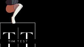 New young girl handles huge shaft in tight rear