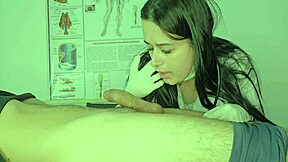 Nurse Treats Patient's Priapism with Wild Blowbang Action!