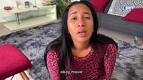 stepsister so horny, gets huge load deep in her tight pussy