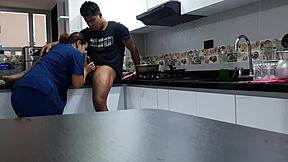 I Convinced My Employee to Bang in the Kitchen!