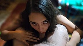 after work, i fucked my girlfriend with brown eyes and small tits. she sucked my cock beautifully.