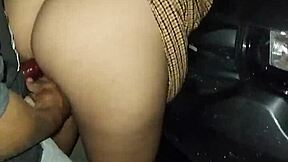 Latina whore can't hold back, gets penetrated on beach car in public showing tits ass