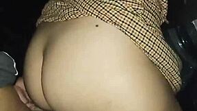 Latina whore can't hold back, gets penetrated on beach car in public showing tits ass