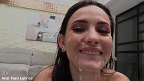 Cute Teen Blonde Shows Sexy Body In Interview Massage Casting On Sofa