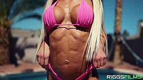 Fit kitty covered in cum outdoors?