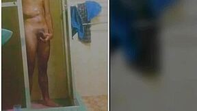 Who’s cumming hard in this solo shower masturbation?