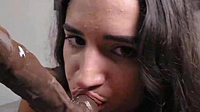 Elegant lingerie highlights beautiful teen's cute tits and vagina