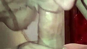 Busty blonde coed tara sucks cock then swallows cumshot in casual bbw fun