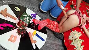 damn, two dildos just wrecking her tight lil pussy!