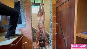 Cum whore faces total domination with body writing and raw humiliation in rough play