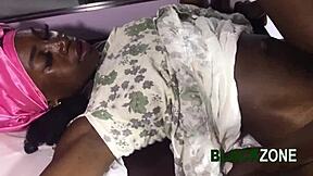 Small Booty African Maid Gets Her Pussy Gaped Hard