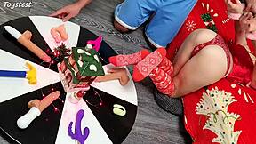 damn, two dildos just wrecking her tight lil pussy!