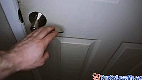 this teen stepsis is sucking her stepbro's cock in pov while fingering herself.