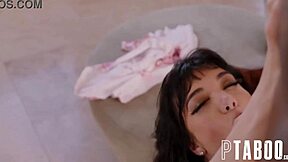 Can big black cock toss little puck's big tits?