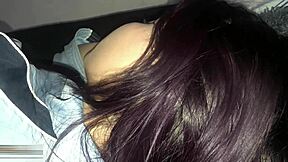 petite skinny bent over muff diving