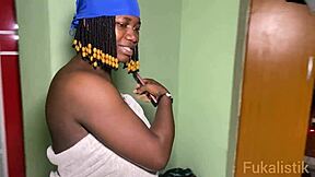 Horny stepbrother fucks curvy ebony stepsister with monster cock 😈