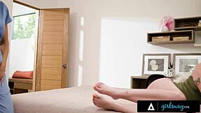 reagan foxx gives dixie lynn a pussy exam 😏