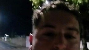 went to football field to get cum on face, almost got caught cumming