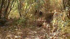 Outdoor teen lesbians Chloe 18 licking in wild session