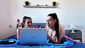 I watch Briseida Myers Malafalda taste sweet pussies