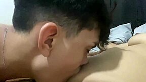 I fucked my virgin stepsister's pussy until cum on tits