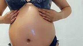 i love watching bluee masturbate while pregnant in this new 2024 video