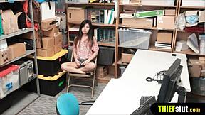 Skinny Shoplifter Fucked Hard From Behind!