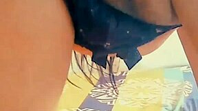 Beautiful lady shows off her stunning body for self-pleasure.