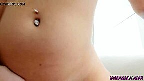 Teen fights for gigantic cock in threesome