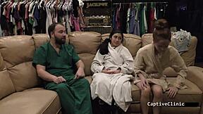 Jasmine Rose handcuffs you in nurses POV for footjob?