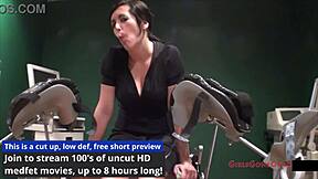 tina lee comet embarrassed in yearly gyno exam with doctor tampa and nurse angel rose