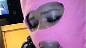 She blew cum bubbles after sucking 😋