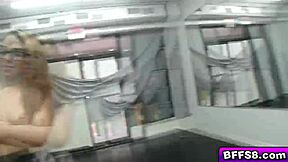 uhh, hot babes got wild at this dance party orgy!