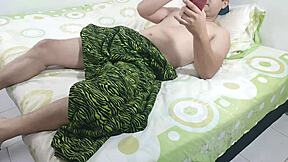 stepsister helps me finish after catching me