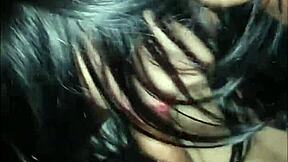 Petite Colombian teases ex's friend with pussy and ass licking for a date.