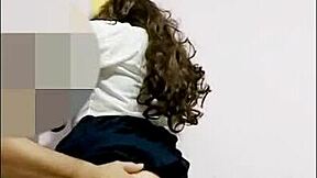my stepniece finally lets me fuck her in that short school skirt