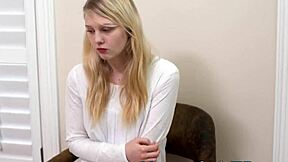 Teenage Mormon Bent Over in Office Taboo Doggystyle Surprise