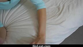 horny stepsister caught watching porn gets fucked in cowgirl pov by her bro