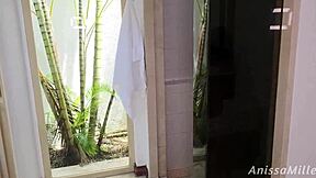 Hot Shower with Dirty Stepsister Anissamiller Ends Wet Inside Out