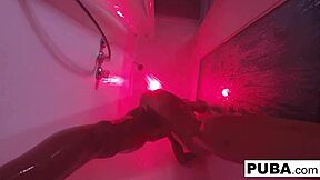 hot kendra cole enjoys sexy solo shower masturbation