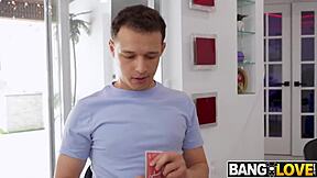 Little 18+ with big tits in taboo POV reality scene.