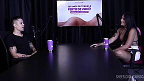 I orgasm during dirty talk interview with blonde tattooed big ass.