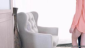 Teeny lovers - teen black angel on first date