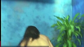 i gave the brunette a sexy massage